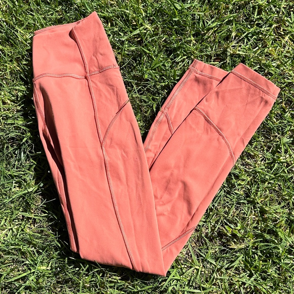 lululemon coral leggings